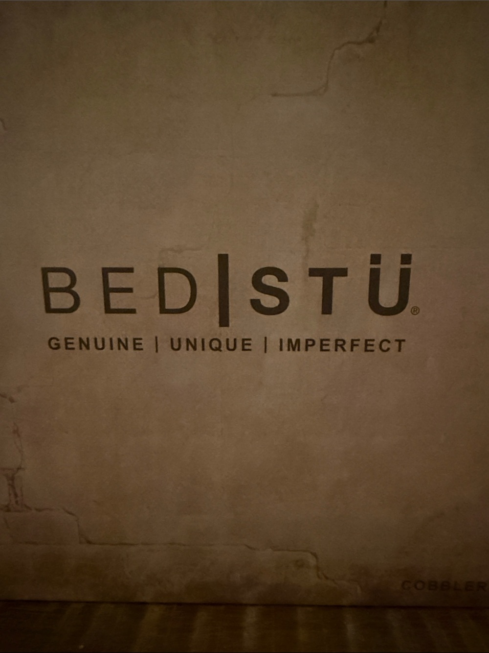 BED|STU Brown Ankle Boots Box Graphic